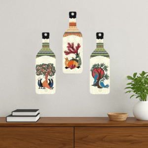 Wooden Wall Art and Hanging Set of 3 for Home Decor | Living Room & Office Decoration Items