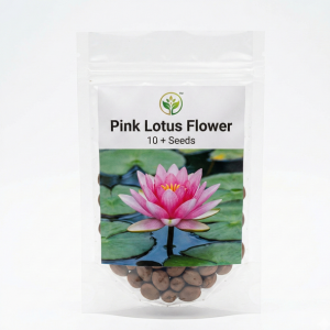Pink Lotus Flower Seeds pack