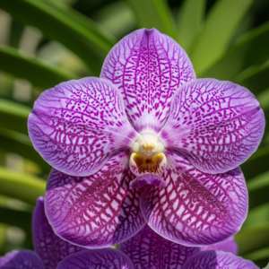 Vanda Orchid Plant Pack of 3 – Vibrant Purple, Orange & Pure White Blooms - Image 2